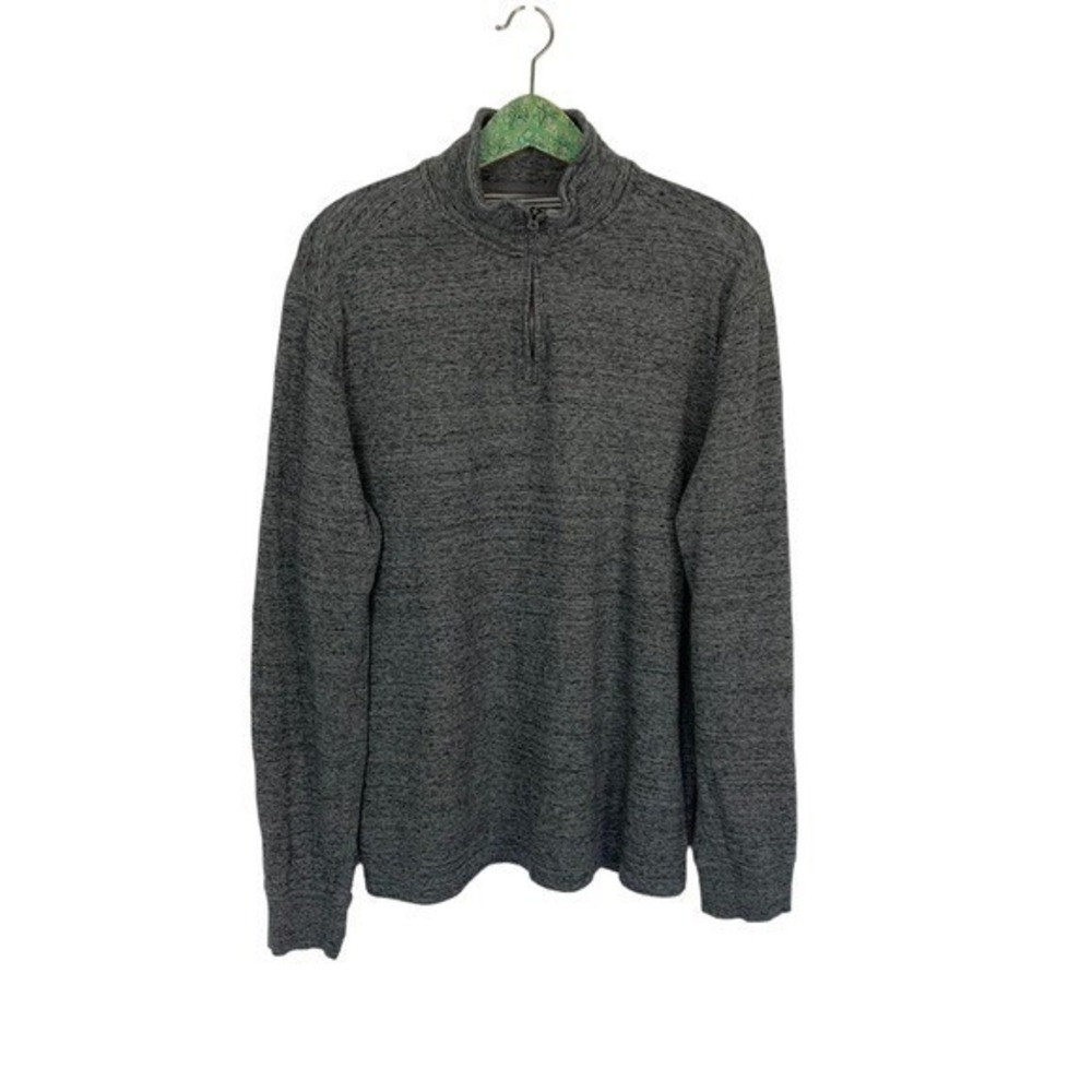 J Crew Half Zip Pullover XL Gray Knit Men's Casual Cozy Core Street